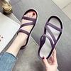 Summer new soft-soled cool slippers, trendy beach slippers for women, fashionable casual single shoes, overalls, one-word slips