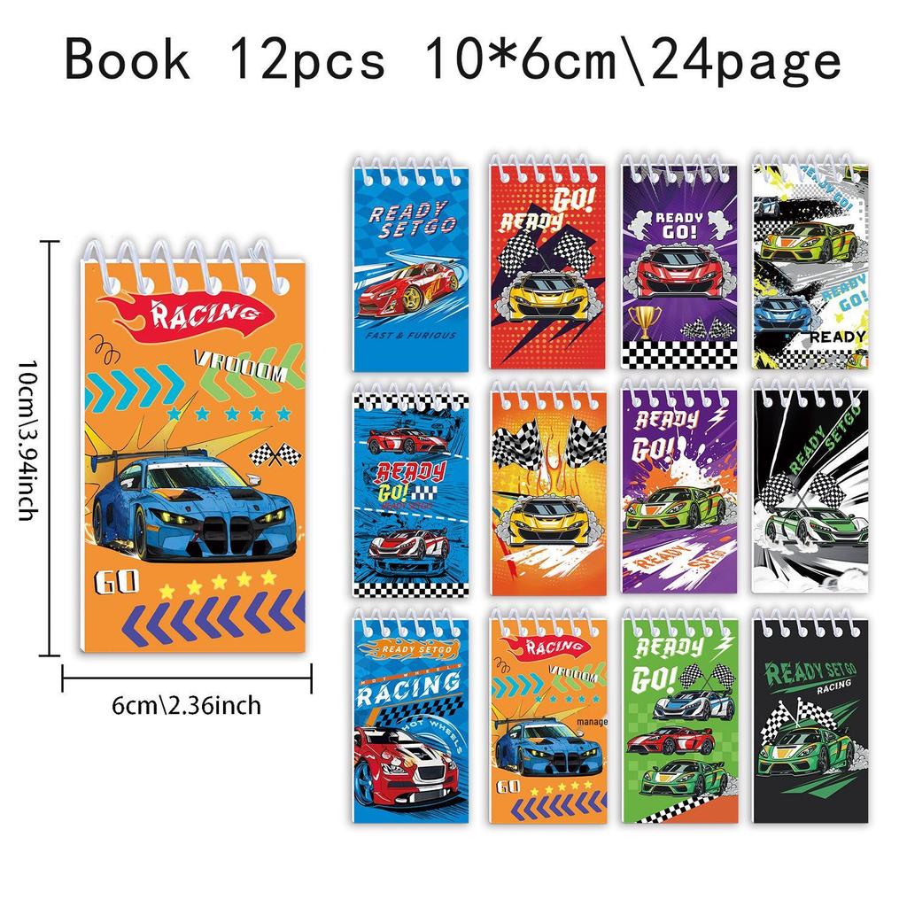 Portable Mini Racing Theme Notebook for Students
