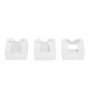 3PCS Silicone Protect Case Fit for RODE Wireless Go II Microphone System Shockproof Mic Protective Cover White