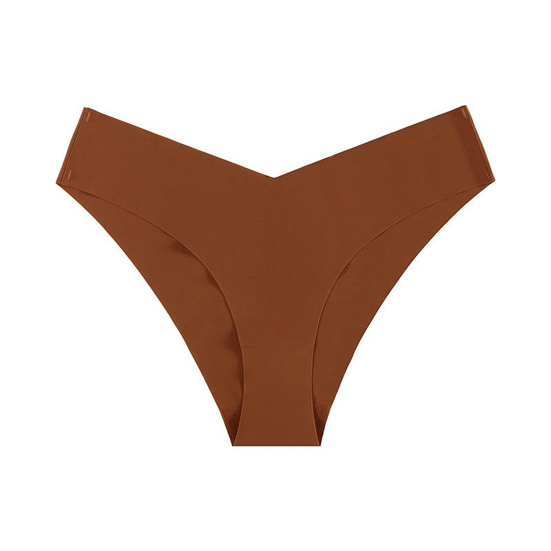 Slip da donna senza cuciture in seta ghiaccio a vita bassa - Traspiranti, ad asciugatura rapida, intimo sportivo da yoga