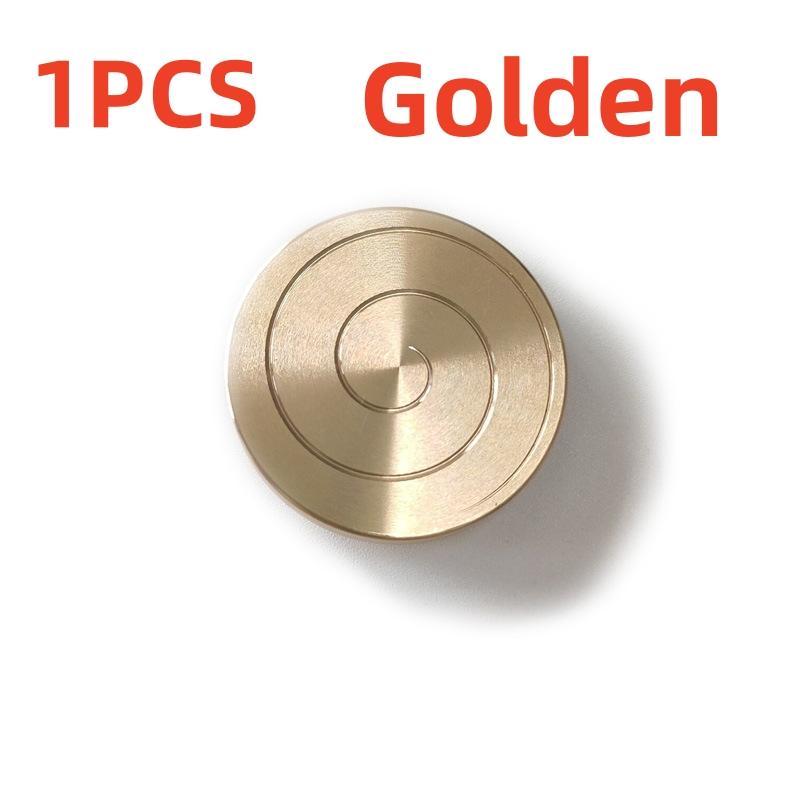Desktop Coin Top Transfer Lucky Top Fun Pocket Toy Stainless Steel Top Portable Stress Relieving Toy for Adults and Children