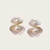 New Fresh And Sweet Shell Pearl Stud Earrings, Small And Exquisite with a Creative Design, Perfect for a Beach Vacation And Versatile for Any Outfit