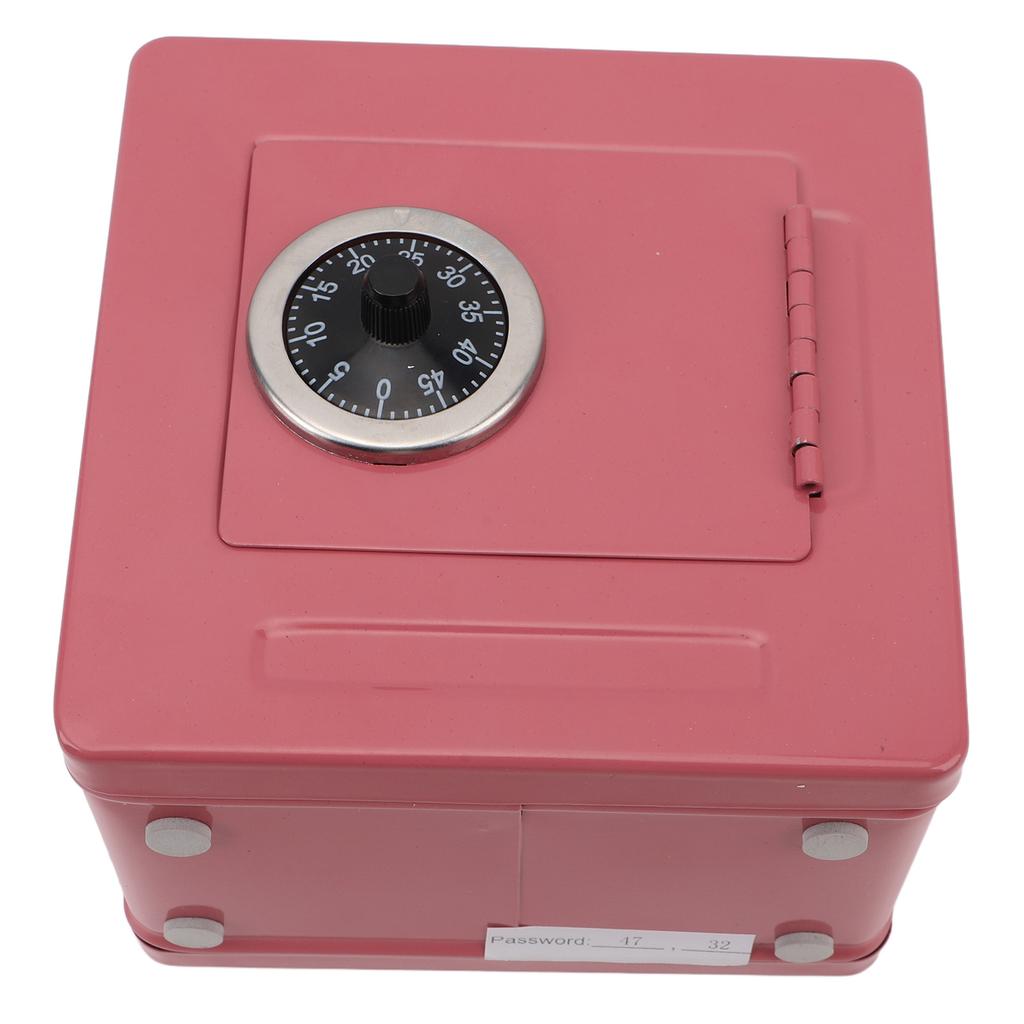 Password Box Durable Metal Password Cash Can Multifunctional Coded Lock Box Spacious Capacity Money Storage Box for
