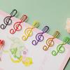 20/50 Pcs Musical Note Shaped Metal Paper Clip Bookmark Stationery