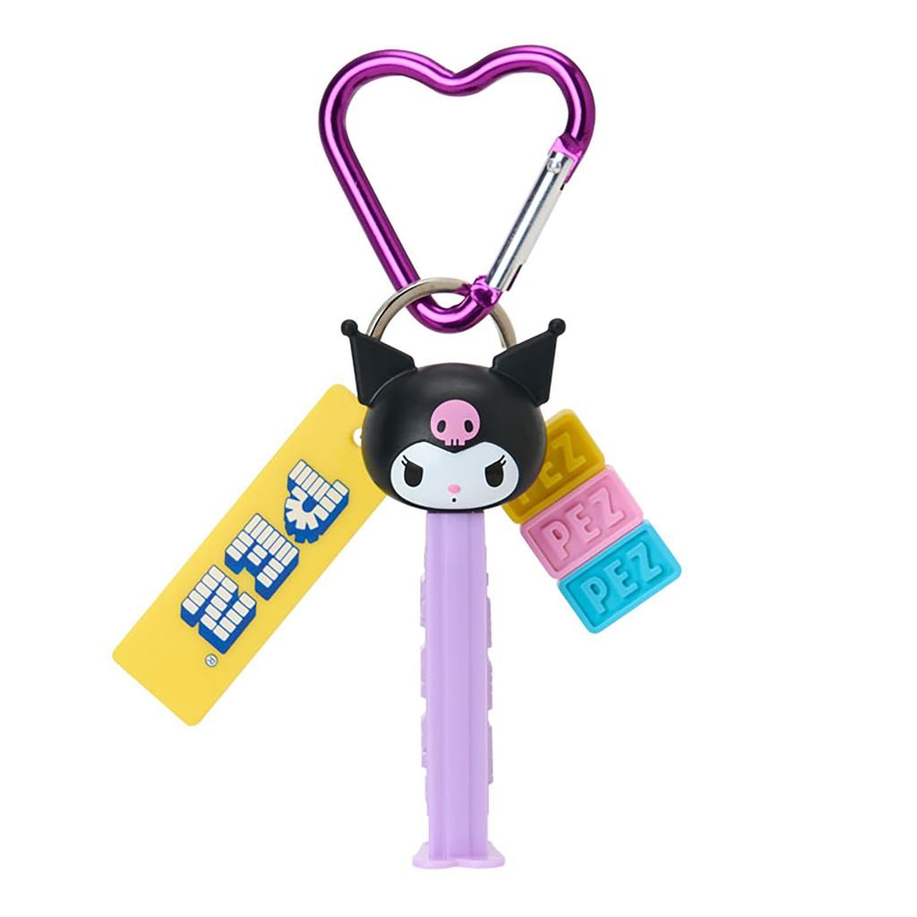 Sanrio PEZ Kuromi Keychain with Carabiner 364754