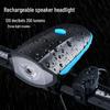 Multi-Functional 7588 Bicycle Headlights: Waterproof, Strong Light, Horn, and Charger for Night Riding