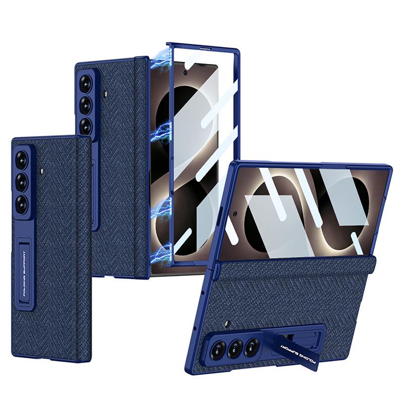 New Samsung Z Fold8 Ultra Leather Folding Phone Case—Stylish, Minimalist Hinge Protection. Douyin-Inspired Design.