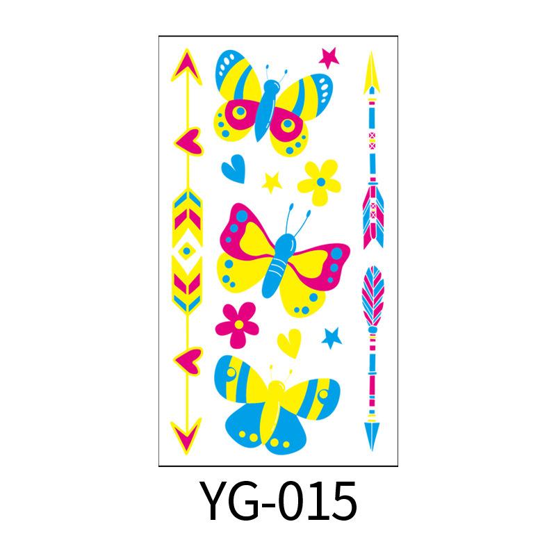 New creative tattoo stickers for bars, KTV, nightclubs, masquerade parties, neon UV fluorescent tattoo stickers