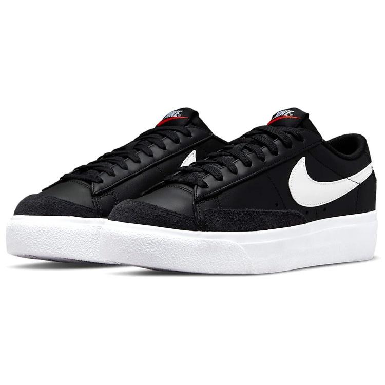 (WMNS) Nike Blazer Low Platform 'Black White' Women's DJ0292-001