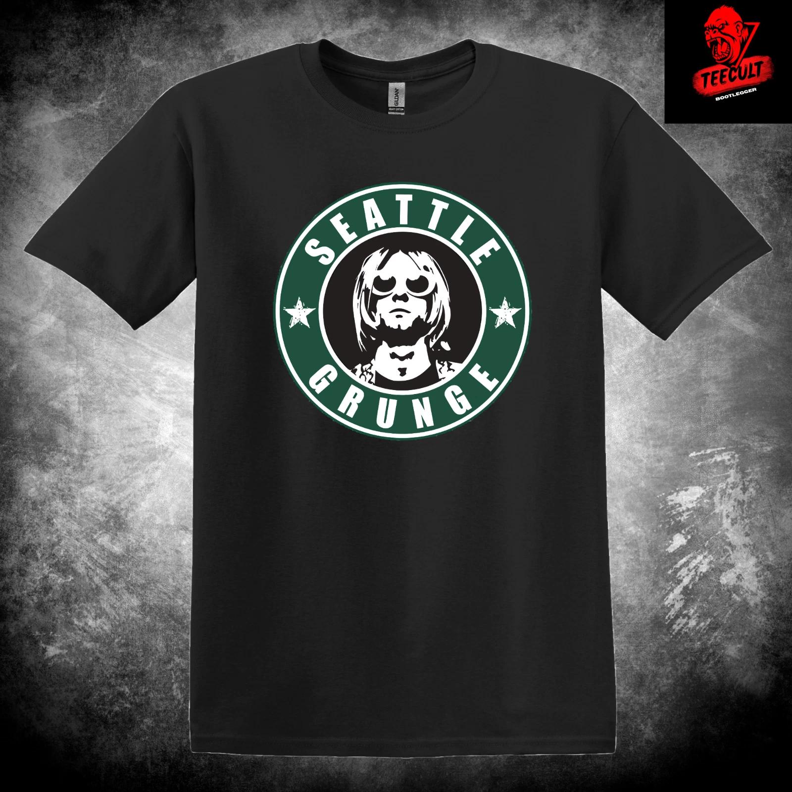 Men s and Women s T-shirts Nirvana Seattle Grunge 90s Rock Band Unisex Cotton M