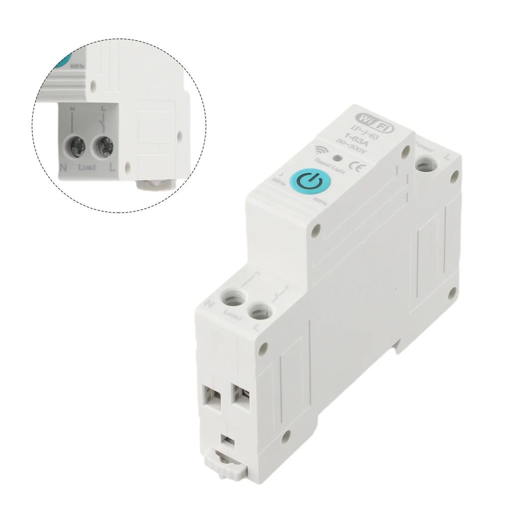 AC90-300V 5060Hz WiFi Intelligent Circuit Breaker Overcurrent Undervoltage Protection Power Can Control Power Supply Remotely