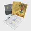Russian Tarot Card Set: Gold Foil PVC, Waterproof with Hot Stamping & Instruction Manual