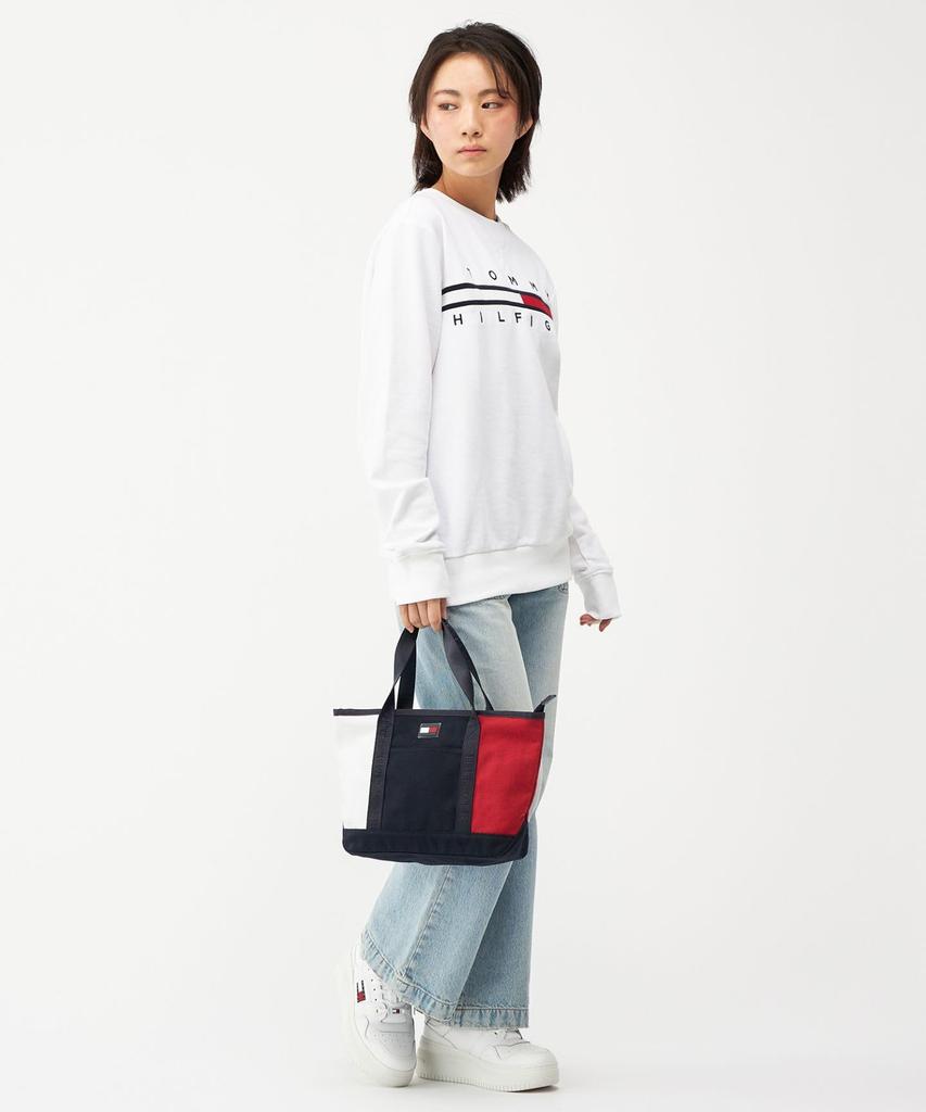 Tommy Hilfiger [Online Exclusive] Small Canvas Tote Bag 69J2863 NS Navy