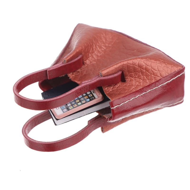 Dollhouse Miniature Handbag Purse Doll Mini Shoulder Bag Model Kid Pretend Play Toy Doll House Accessories