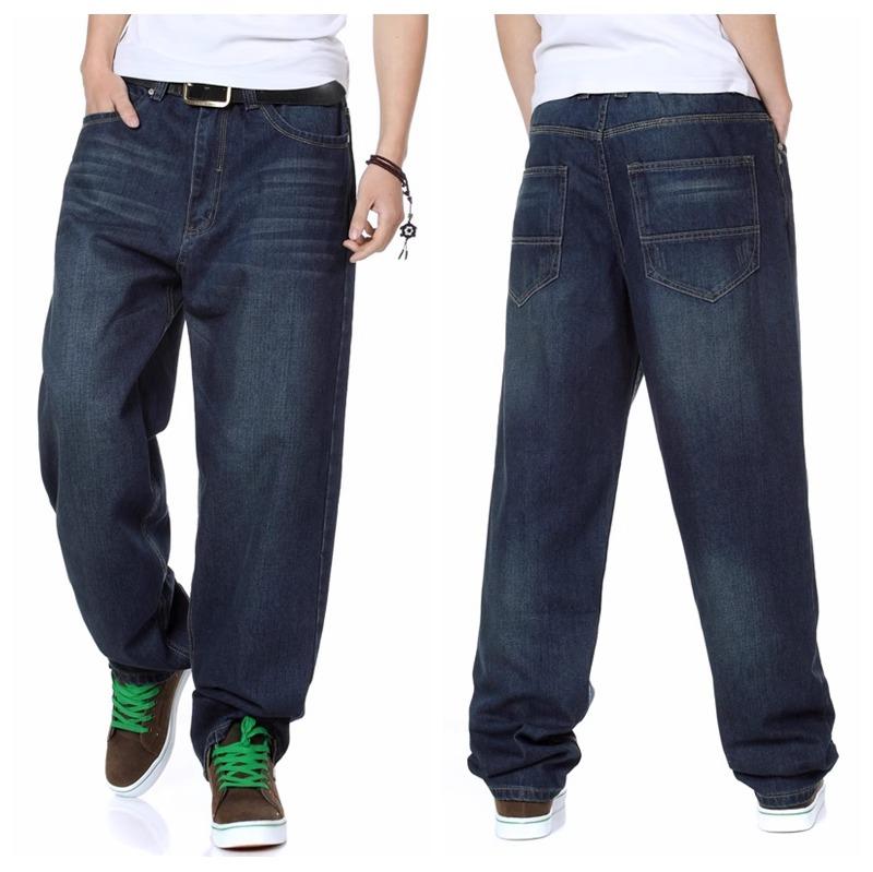 Men's Large Size Hip Hop Skateboard Pants Men's Loose Straight Jeans