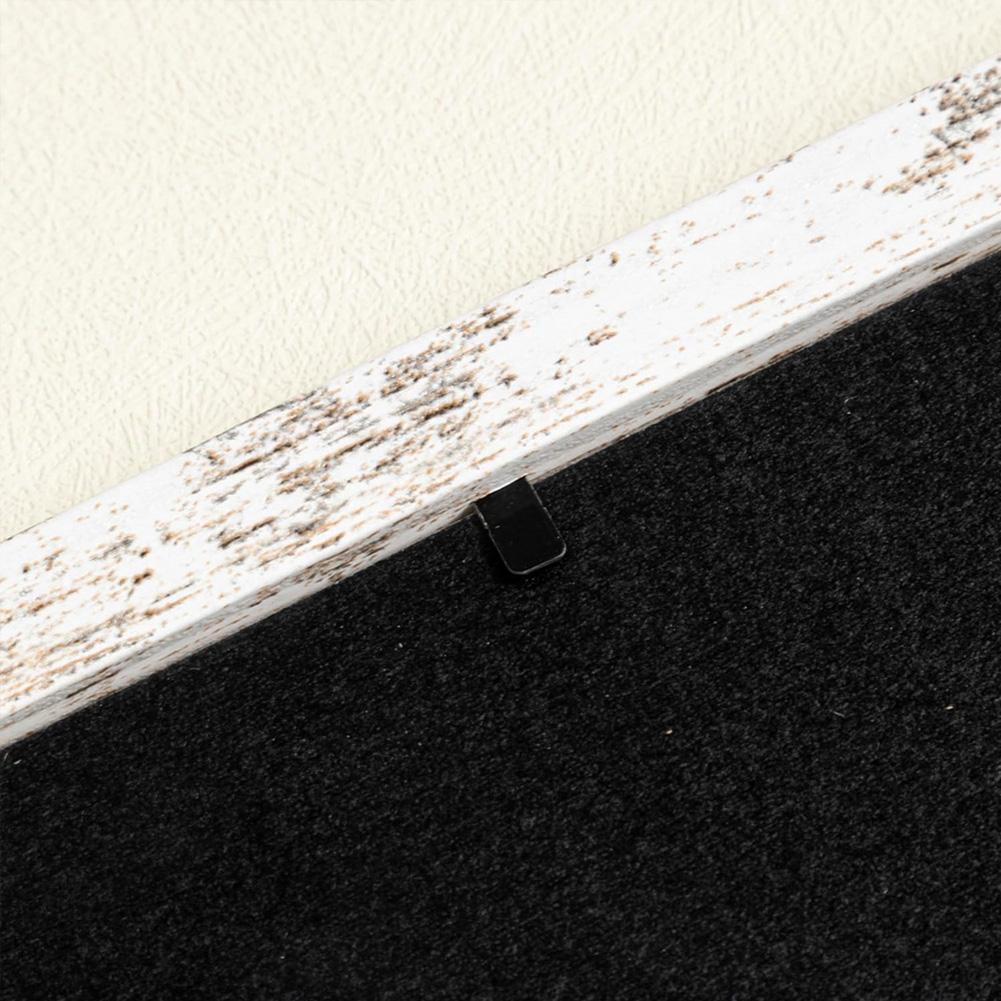 Wooden hanging picture frame collage with rustic distressed design includes three or four frame options for walls