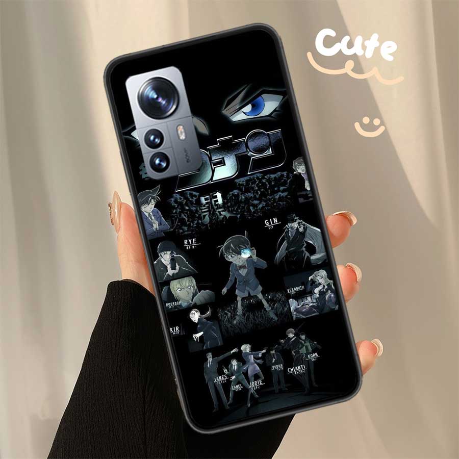 Detective Conan Phone Case For Xiaomi Mi 13 12 11T 10T 12T Pro 12X 11i 11 Ultra 10 Lite 5G 9 8 6X 5X A1 A2 Cover Capa Coque Fund