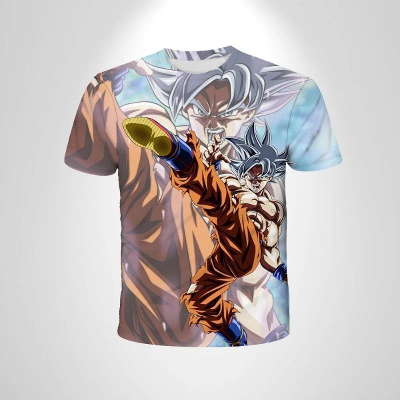 2026 New Dragon Ball 3D Printed T-shirt for Children's Clothing, Adult Summer Short Sleeved Anime T-shirt,casual and Fashionable