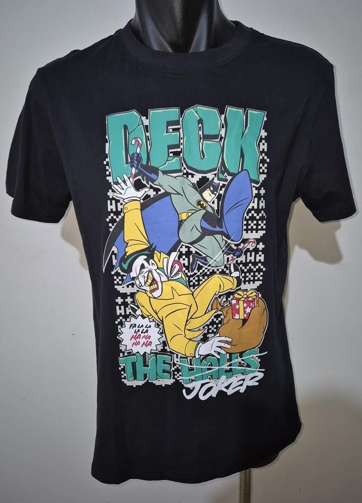 DC Comics Batman Deck the Joker Christmas Black TShirt Size Medium BNWT 2021 Unisex T-Shirt XXXL