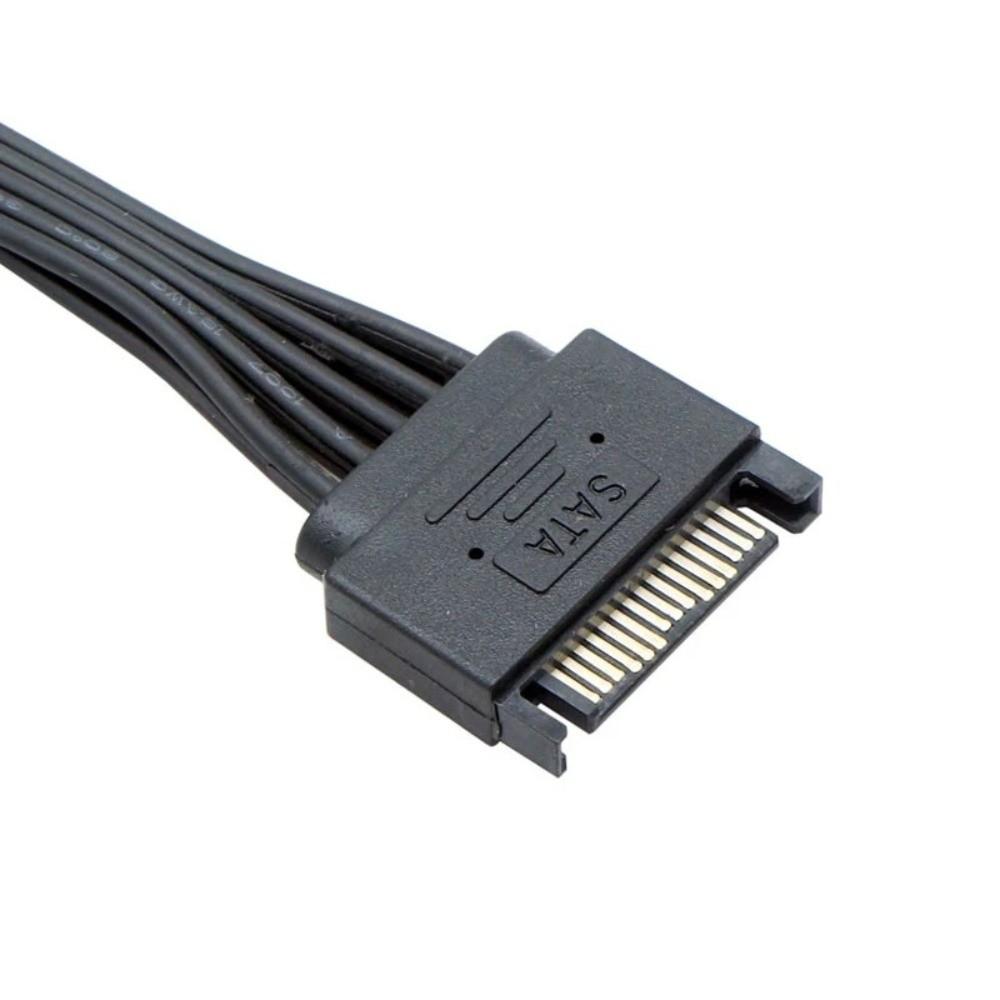 15Pin Male/Female SATA Power Cable Y-Splitter Design SSD Power Cable High Quality HDD Power Cable