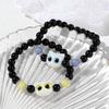 Luminous Black & White Kitten Shell Star Bracelet - Couple Jewelry Gift