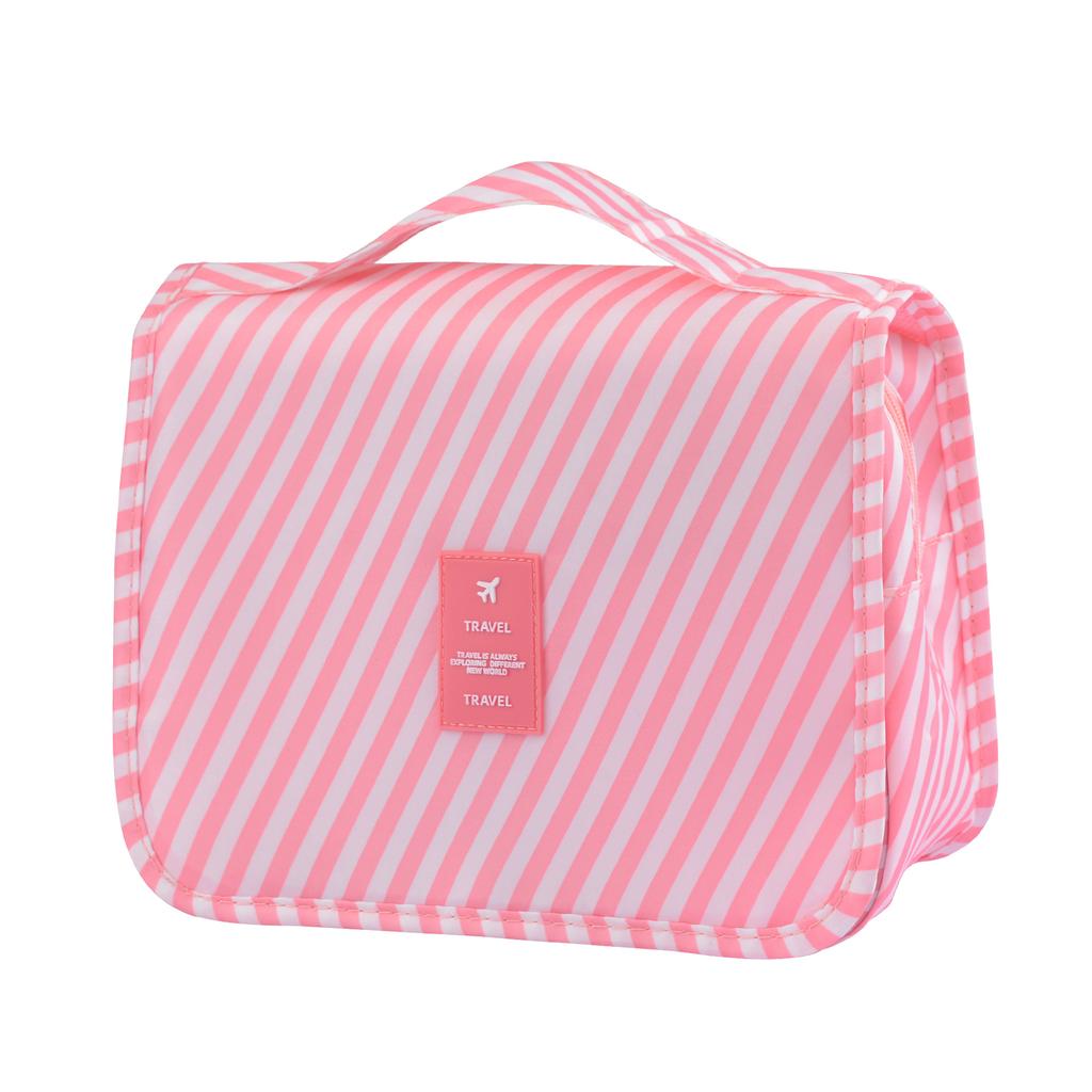 Travel Hanging Hook Wash Bag Large Capacity Foldable Cosmetic Bag Multifunctional Storage Portable Handbag
