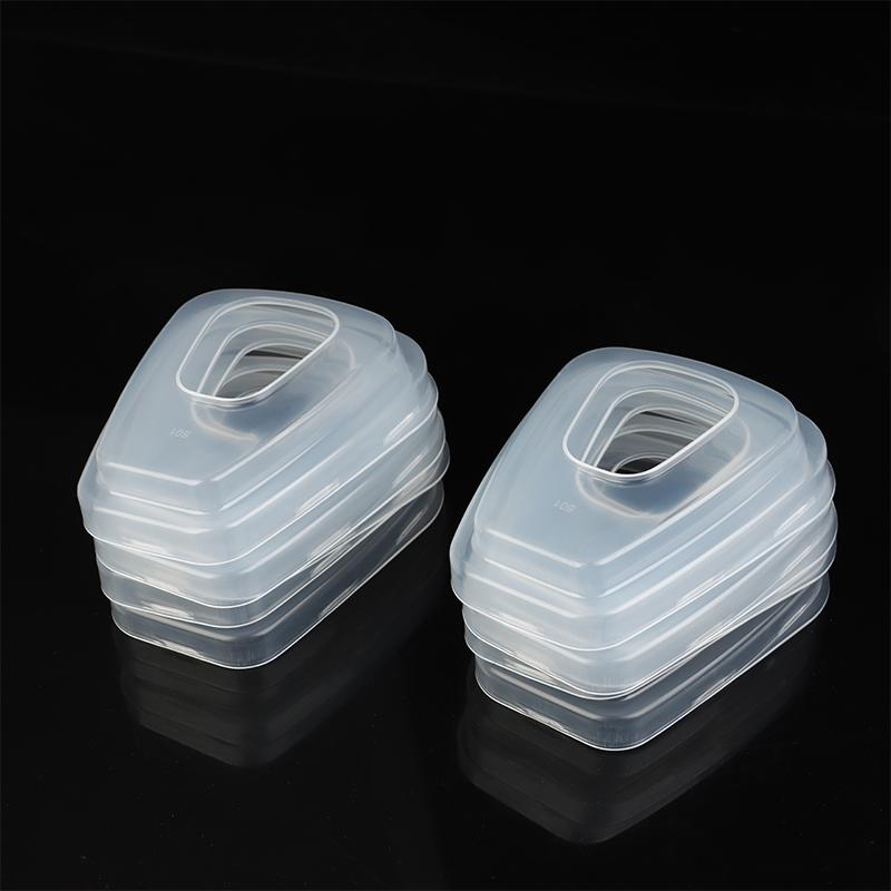 Filter Cotton Cover Filter Cotton Accessories Gas Mask Filter Box Transparent Cover Filter Cotton Buckle Shell
