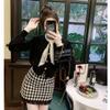 Autumn and Winter New Bow-tie Sweater Cardigan Small Gentle Wind Round Neck Knitted Top Women