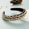 Sponge Headband Fashion Beautiful Rhinestone-Encrusted Ball Hair Palace Style Accessories Velvet Fabric Ladies