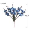 A Single 5-pronged 20-head Artificial Magnolia Flower Home Decoration Piece, Plastic Artificial Flower Shooting Prop