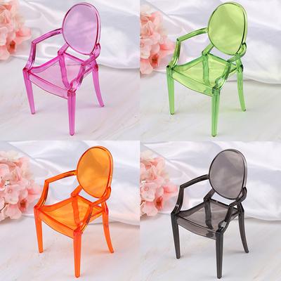 Plastic Toys House Decor Dollhouse Furniture 1/6 Doll Armchair Dinning Room