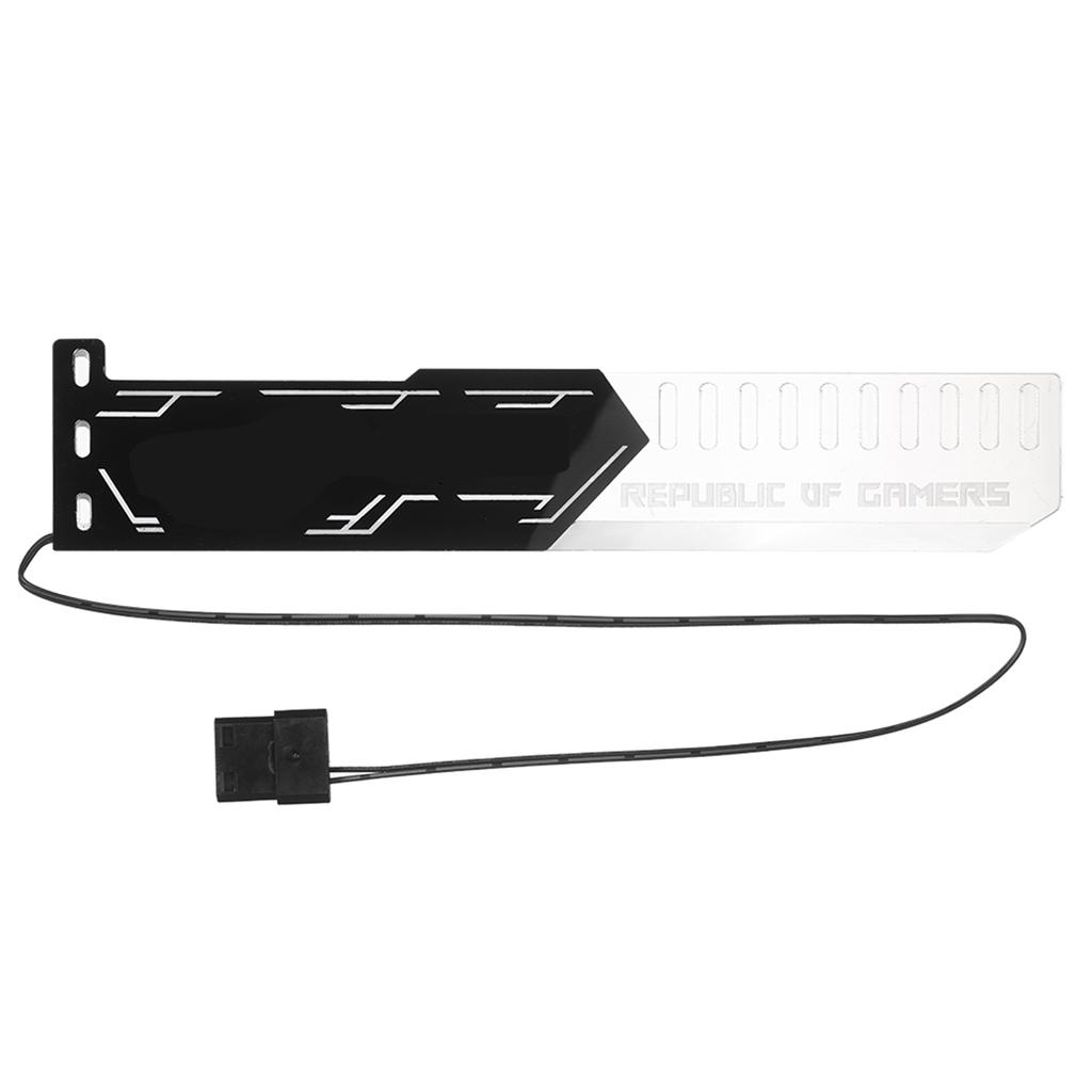 RGB25 RGB Graphics Card Stand Graphics Card Support with RGB Light Effect 5V 4Pin Power Supply Graphics Card Holder