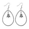 Retro Christmas Tree Hollow Water Drop Earrings - Fashionable High-End Women's Gift