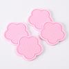 2PCS Car Cup Insert Coaster Flower Shaped Silicone Waterproof Non-Slip Sift-Proof Spill Saucer For Most Car Interior Accessories