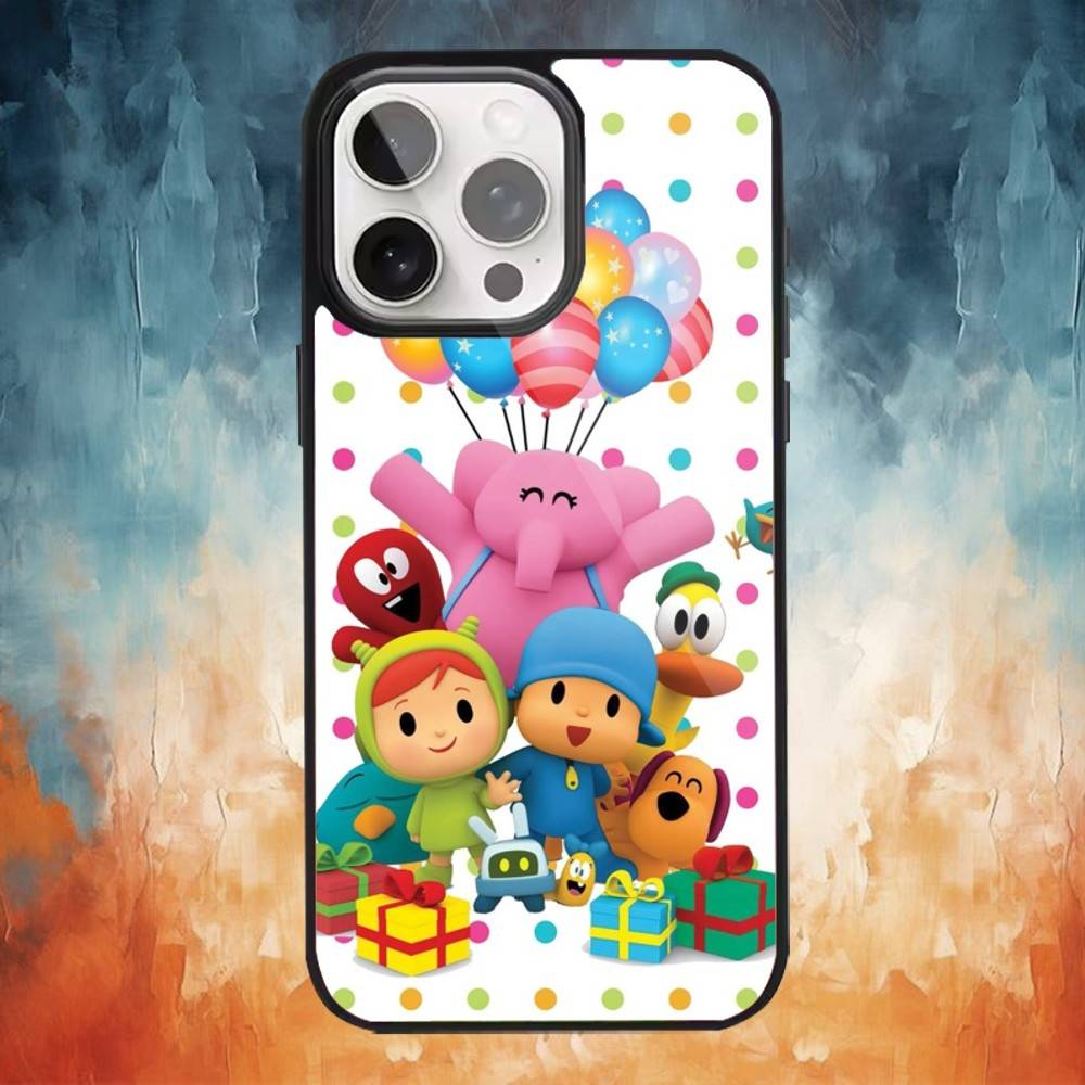 Cartoon niedliche P-Pocoyo Handyhülle Für iPhone 17 16 15 14 13 12 Pro Max Plus für Magsafe Spiegel Kabellose Magnetische Abdeckung