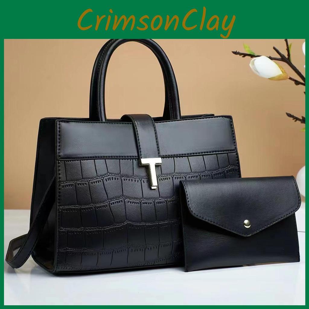 Color Classic Solid Women Shoulder Bag Soft Structure Versatile Travel Design