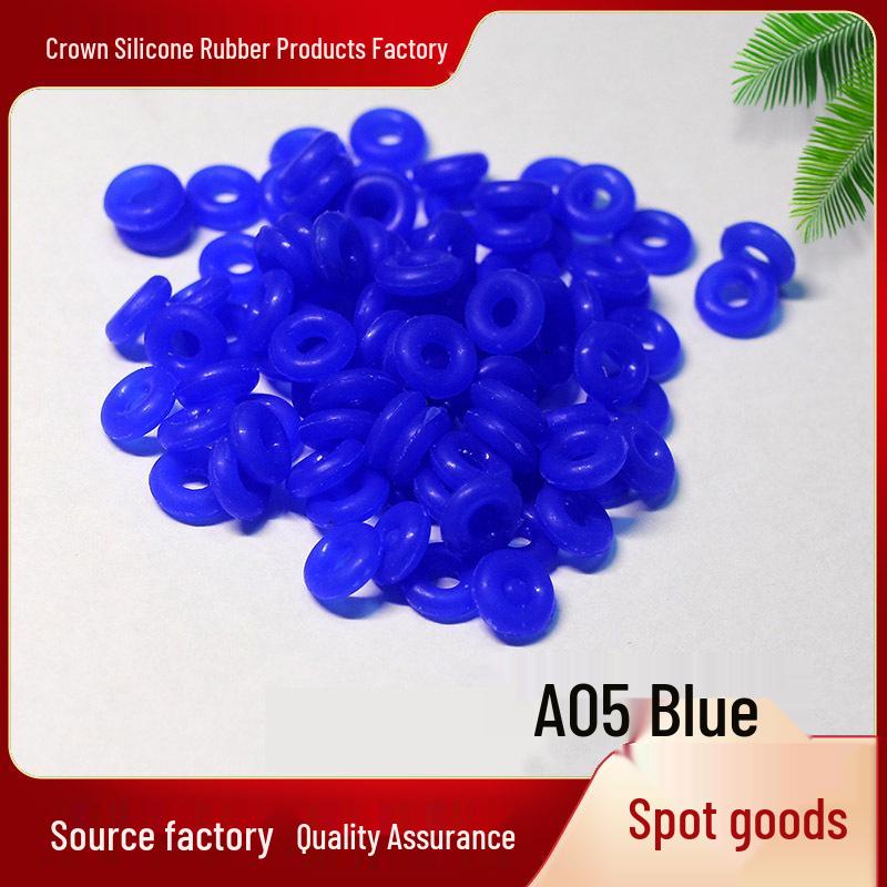 50-Piece Jade Silicone Spacer Rings for Bracelets, Chains, and Necklaces