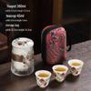 DZ JIA Portable Glass Teapot Tea Set