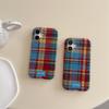 Retro Plaid Phone Case for iPhone 15, iPhone 16, iPhone 17 Pro Max