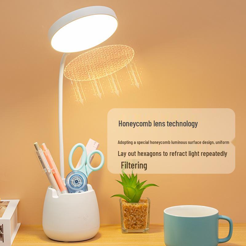 LED Rechargeable Eye Protection Study Lamp for Dorms and Children's Reading