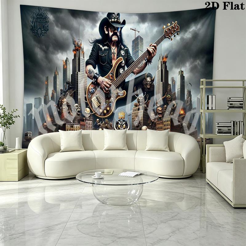 Motörhead Wall Tapestry Aesthetic Wall Hanging Printed Fabric Blanket Decorative Tapestries for Bedroom Living Room Home Decor