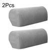 2Pcs/Set Couch Chair Protector Removable Armchair Covers Replaceable Solid Color Modern Polyester Fiber Armrest Arm Stretch Sofa