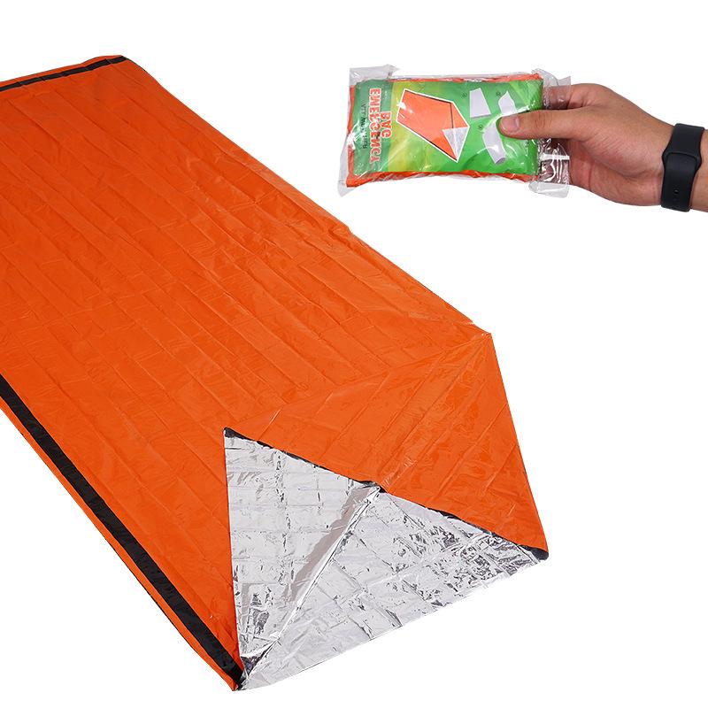 Emergency Sleeping Bag & Blanket: Outdoor Survival, First Aid, Heat Retention, Sun Protection, Lifesaving Essentials.