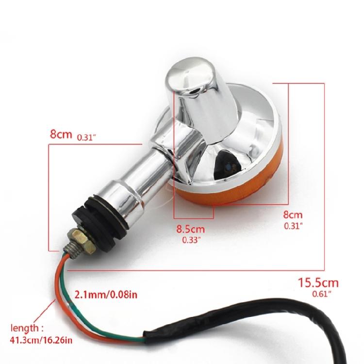 2Pcs Motorcycle Turn Signal Flashers Indicator Light for GN125 HJ125 for