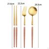 4 stück Camping Besteck Set Utensil Abnehmbare mit Lagerung Box Reise Utensilien