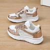 TUINANLE Women's Fashion Shoes: Shimmering Silver Styles, Dazzling Sneakers, and Trendy Casual Lace-up Sneakers