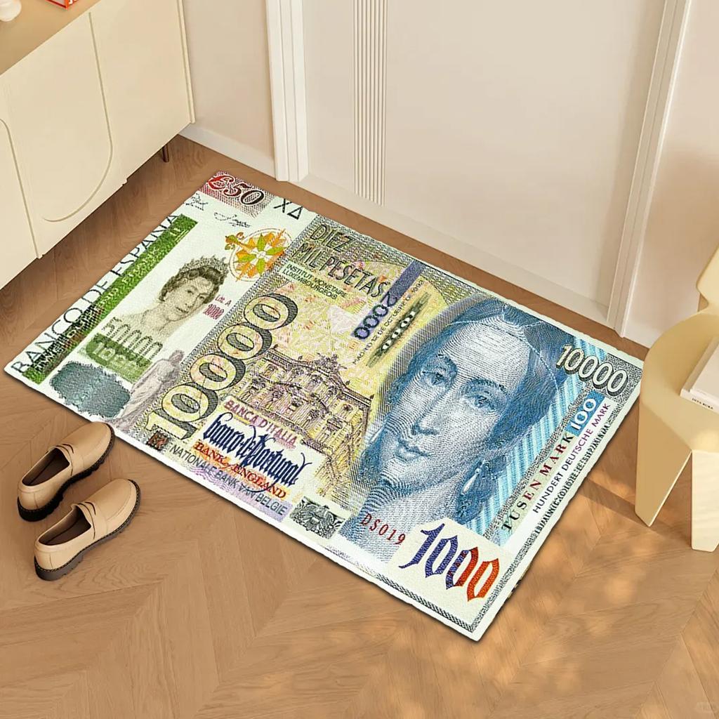 Bedruckter Teppich 40 * 60CM Badezimmer Eingangstür Schlafzimmer Küche Wohnzimmer Matte Teppich