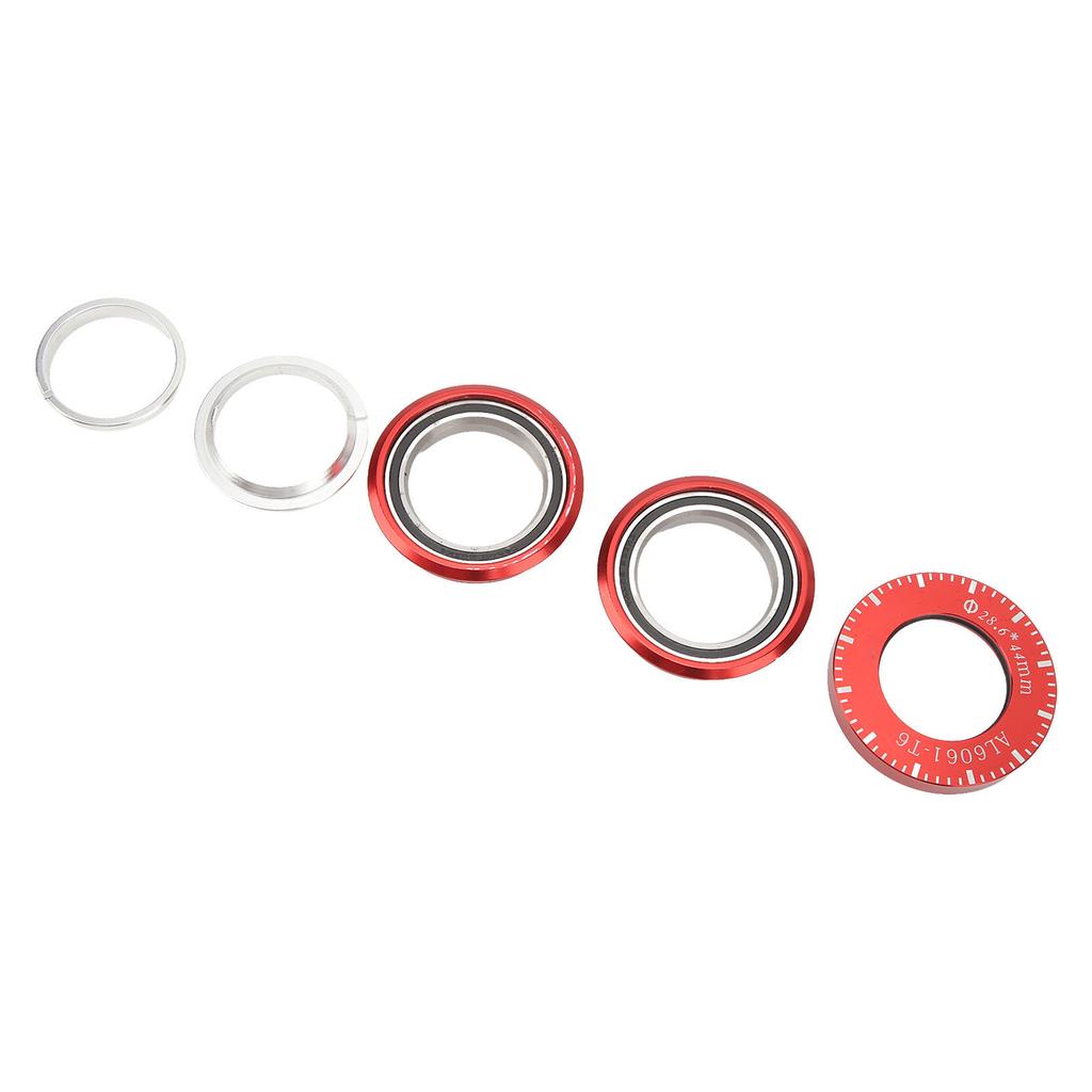 X CANSUN Folding Bike Headset 44mm Folding Bicycle Bowl Set Build In Bearing Headset for BYA412 P18 P8 1 Set Red