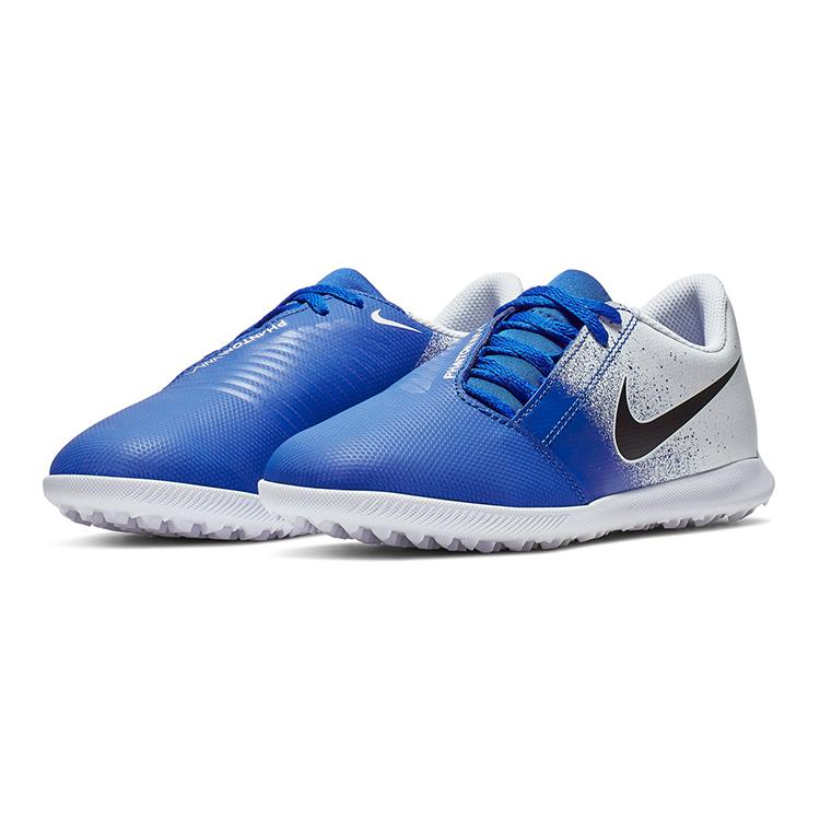 New Nike Phantom Venom Slip Resistant Cushioning Wear Resistant Coverage Low Top Kids' Soccer Shoes Blue White Kids' AO0400-104