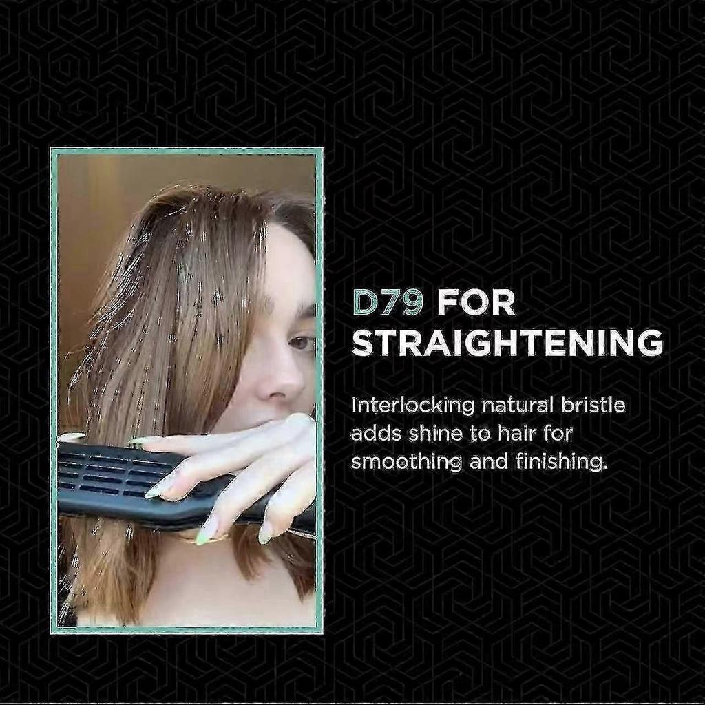 Thermoceramic Hair Straightening Brush D79 with Boar Bristles